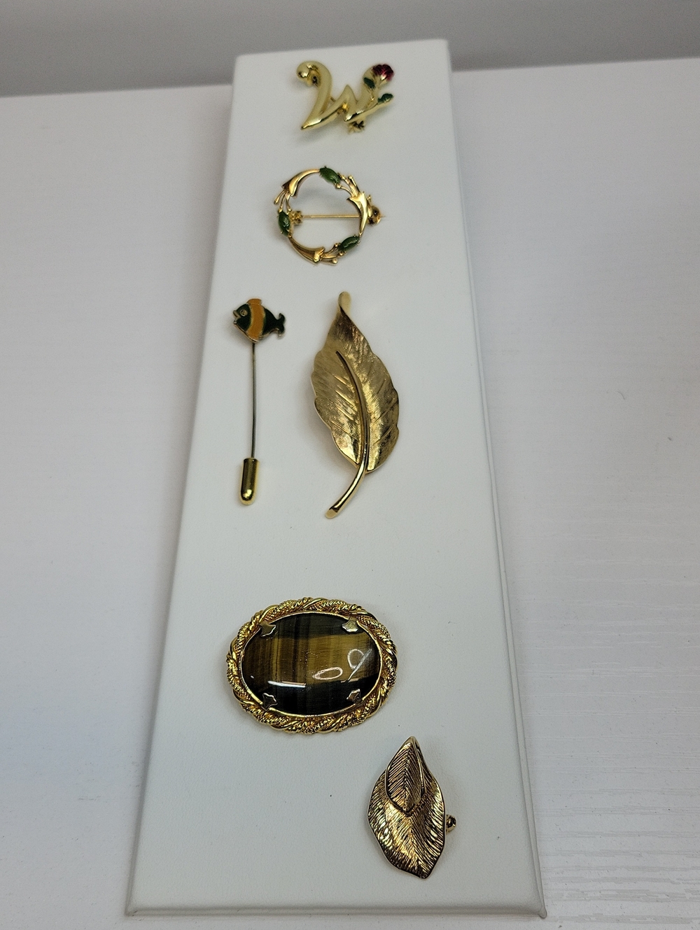 Gold Tone Brooch Bundle